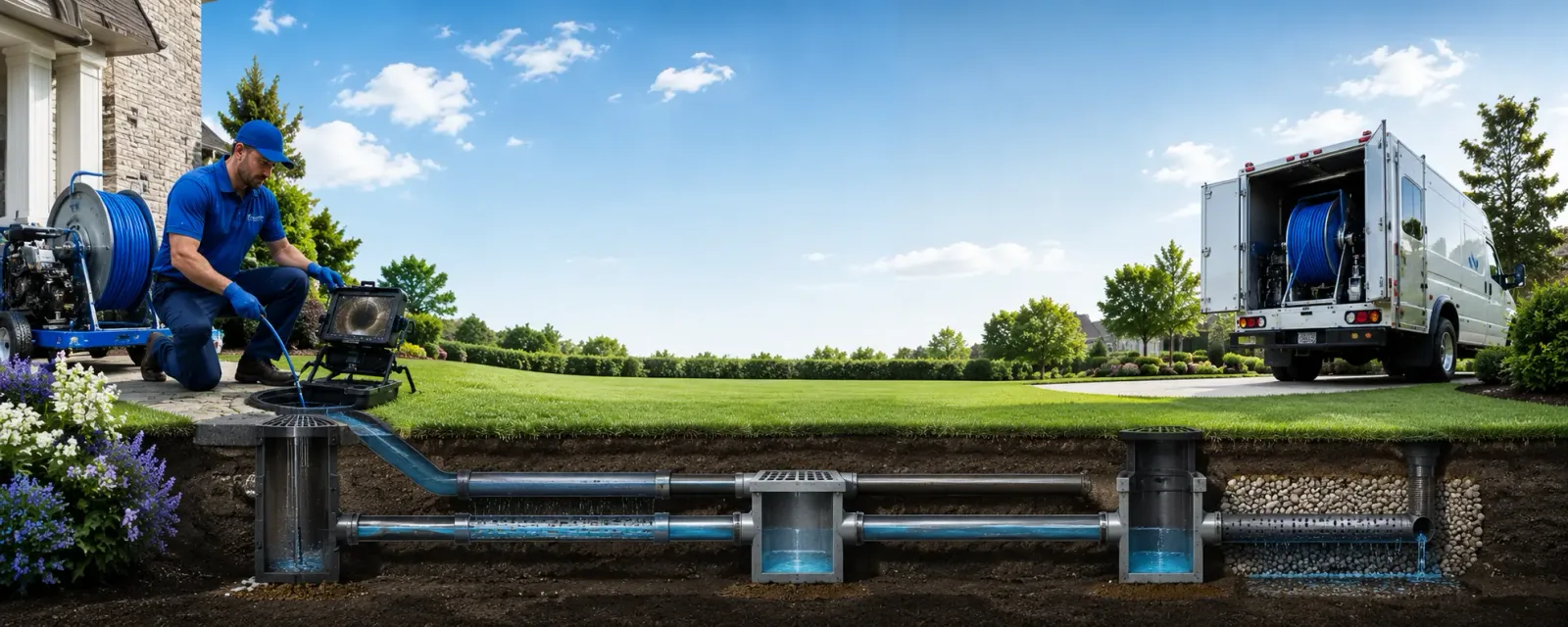 Outdoor drain cleaning information for Bon Wier, TX